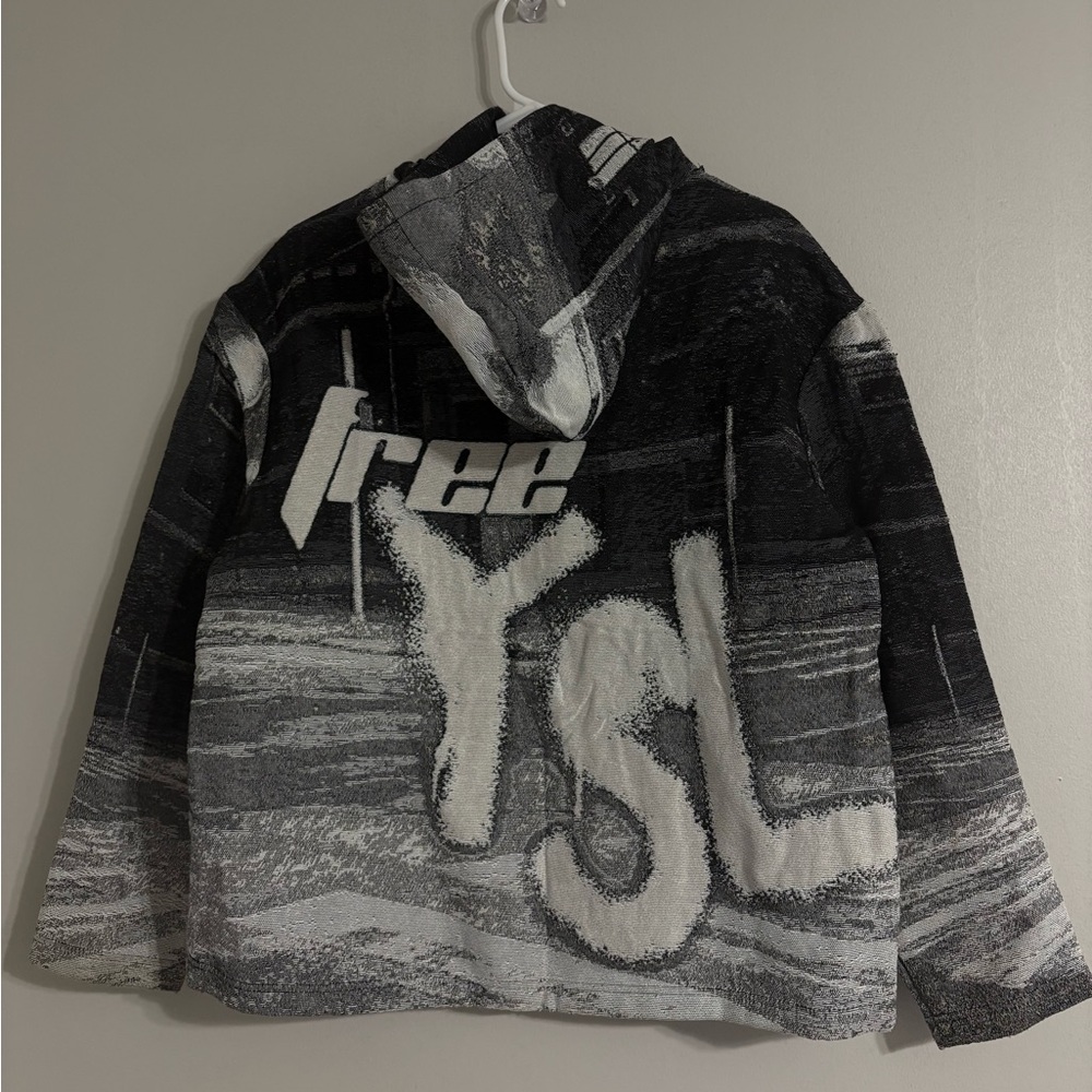 Trendy Black and Gray Hoodie